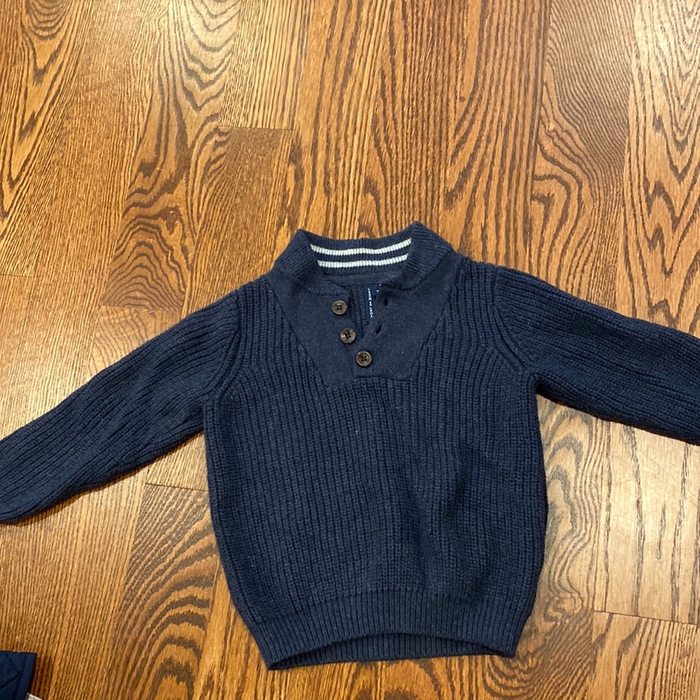 Janie and Jack Navy Sweater 2T